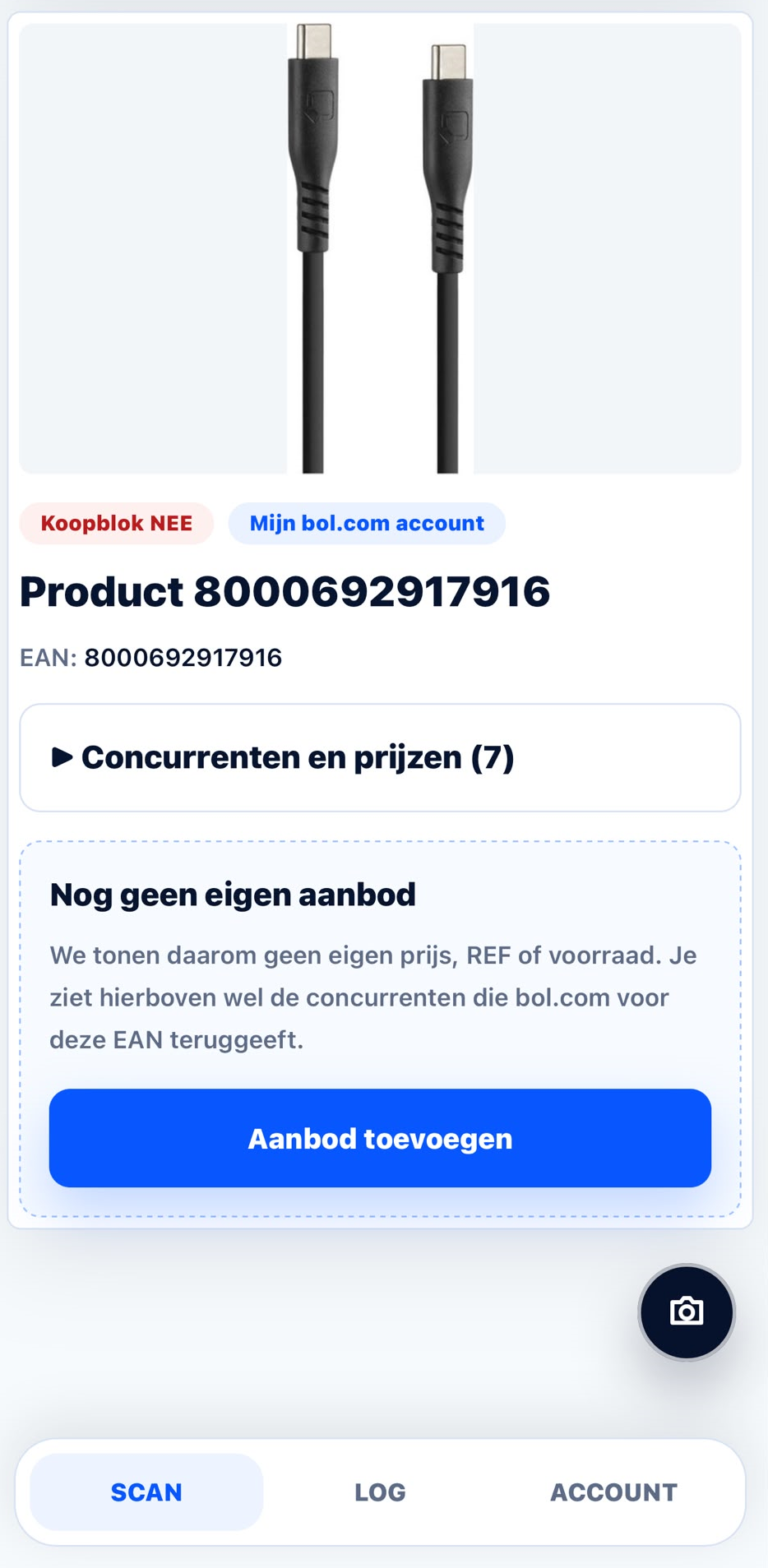 Nog geen eigen aanbod